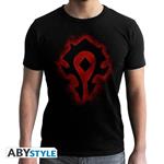 World Of Warcraft. T-shirt Horde. Man Ss Black. New Fit Medium