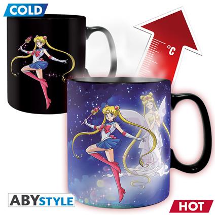 Sailor Moon. Mug Heat Change. 460 Ml. Sailor&Chibi. Box X2