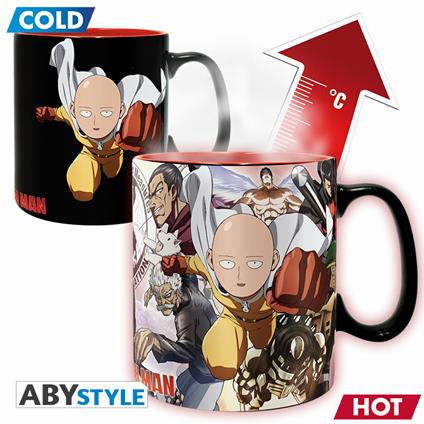 One Punch Man. Mug Heat Change. 460 Ml. Heroes. With Box X2