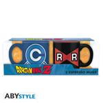 Dragon Ball. Set 2 Espresso Mugs. 110 Ml. Capsule C Vs R Ribbon X2