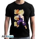 Dragon Ball. T-shirt Dbz/ Gohan Man Ss Black. New Fit Double Xl
