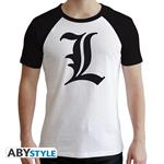 Death Note. T-shirt L Symbol Man Ss White. Premium Large