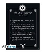 Death Note - Poster - Wallpaper - Abystyle - Ufficiale - Regole Del Diario - Rule - 52 X 38 Cm