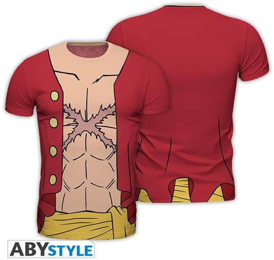 T-Shirt Unisex Tg. XL. One Piece: Replica Luffy New World