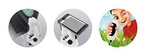 Buki France- Digital Microscopio Video 3 In 1, Colore Bianco, Mr700 - 4
