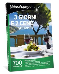 Idee regalo 3 Giorni E 2 Cene Gourmet Wonderbox Italia