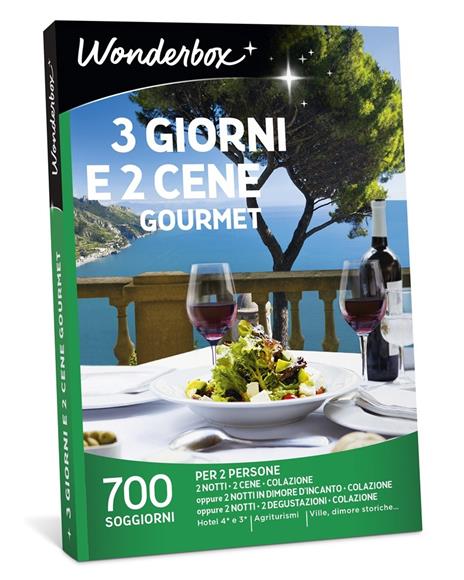 Cofanetto 3 Giorni E 2 Cene Gourmet. Wonderbox - 2