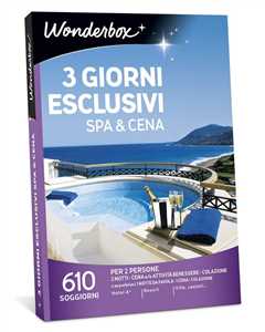 Idee regalo Cofanetto 3 Giorni Esclusivi Spa & Cena. Wonderbox Wonderbox Italia