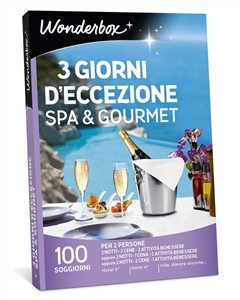 Idee regalo Cofanetto 3 Giorni D'eccezione Spa & Gourmet. Wonderbox Wonderbox Italia