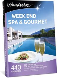 Wonderbox Cofanetto Regalo - Week End Spa & Gourmet - valido 3 Anni e 3 Mesi