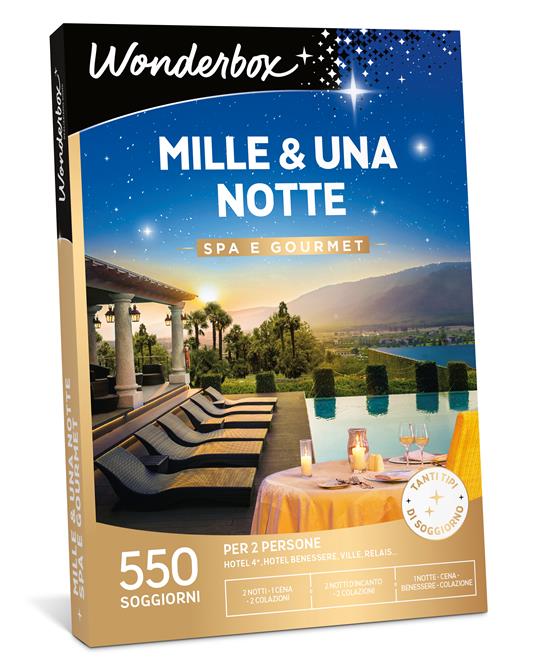 Cofanetto Mille & una notte spa e gourmet. Wonderbox
