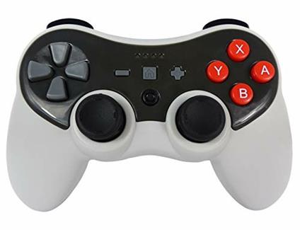 Subsonic Gamepad wireless bluetooth PRO-S controller con vibrazione e giroscopio Joystick accessorio per Nintendo Switch Retro 80s Grigio e Nero - Nintendo Switch