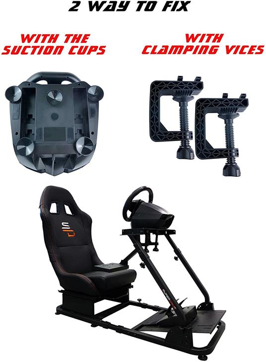 SUBSONIC Superdrive - Volante Gs850-X con Cambio Manuale, 3 Pedali, Paddle Shifters per Xbox Serie X/S, PS4, Xbox One, (Programmabile Per Tutti I Giochi - 4