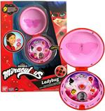 Bandai Miraculous-Telefono Magico travestirsi da Ladybug/Accessorio per Role Play-Giocattolo sonoro e Luminoso-Parla francese-P50629, Multicolore, P50629