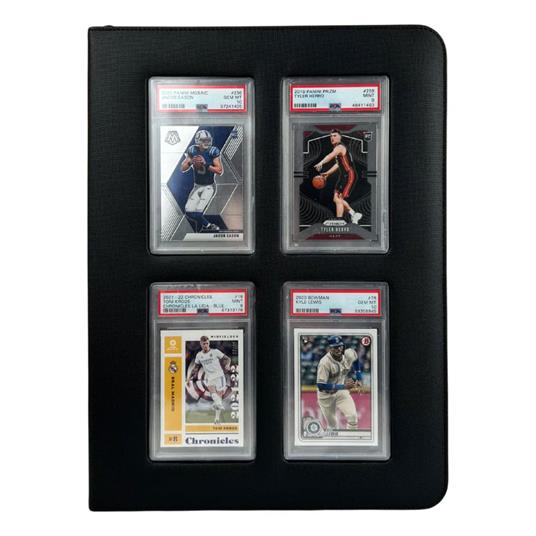 Evoretro - Premium Card Slab Binder with Window Black