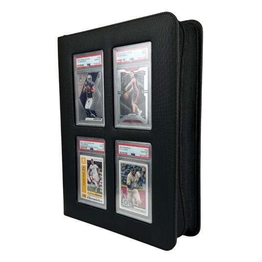 Evoretro - Premium Card Slab Binder with Window Black - 2
