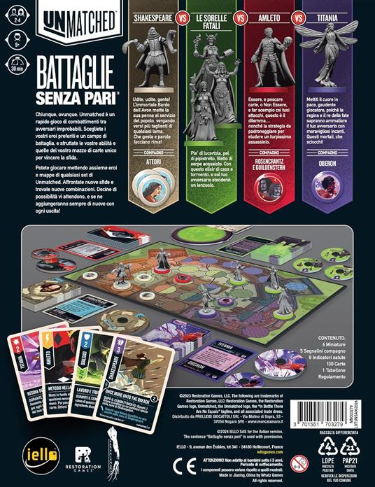 Unmatched - Slings and Arrows. Gioco da tavolo - 2