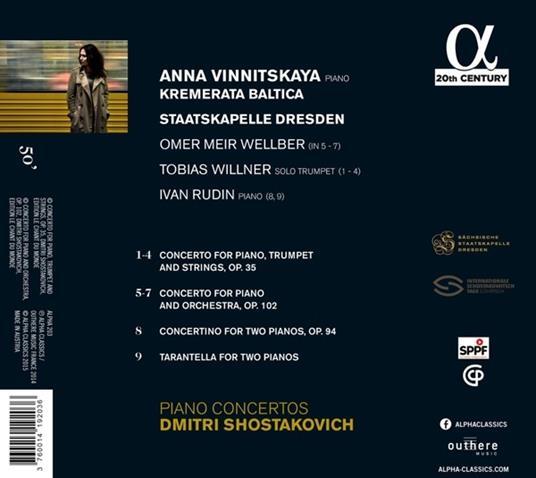 Concerti per pianoforte - CD Audio di Dmitri Shostakovich,Anna Vinnitskaya - 2