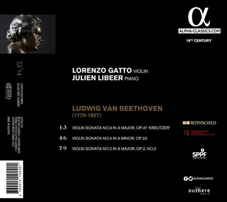 Sonate per violino n.9 op.47 Kreutzer, n.4 op.23, n.2 op.2 - CD Audio di Ludwig van Beethoven - 2