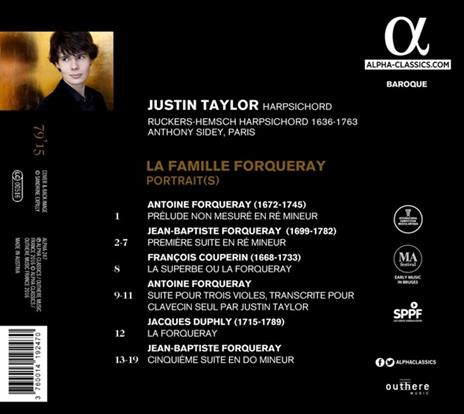 La famiglia Forqueray - CD Audio di Justin Taylor - 2