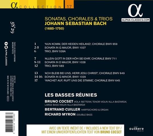 Sonate, Corali e Trii - CD Audio di Johann Sebastian Bach - 2
