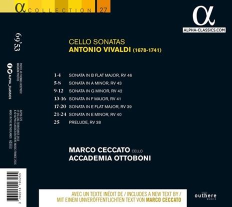 Sonate per Violoncello - CD Audio di Antonio Vivaldi - 2