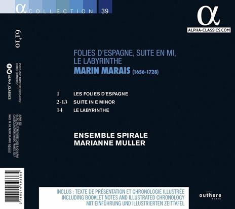 Folies d’Espagne - CD Audio di Marin Marais,Ensemble Spirale - 2