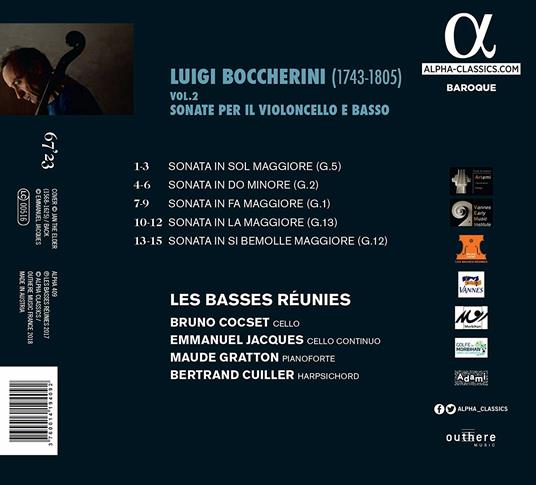 Sonate per violoncello vol.2 - CD Audio di Luigi Boccherini - 2