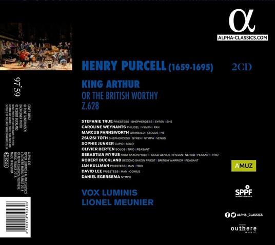 King Arthur - CD Audio di Henry Purcell - 2