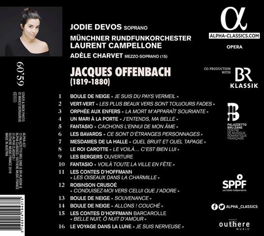 Coloratura - CD Audio di Jacques Offenbach,Radio Symphony Orchestra Monaco,Jodie Devos - 2