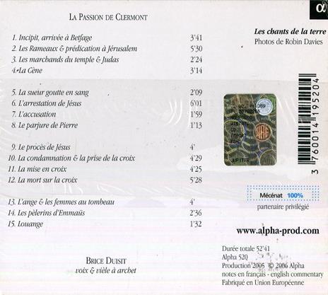 La Passion de Clermont - CD Audio - 2