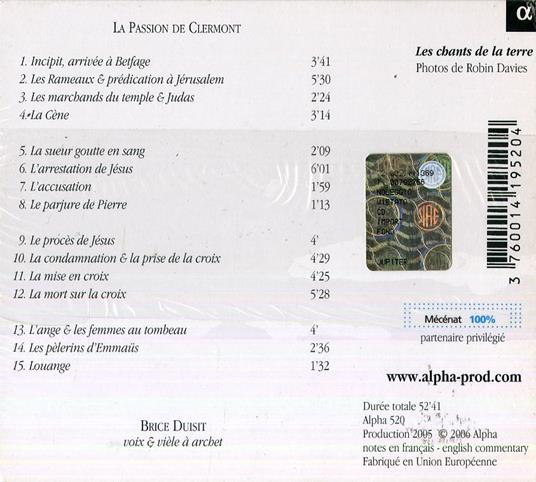 La Passion de Clermont - CD Audio - 2