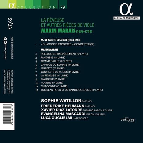 La Reveuse et autres pieces de viole - CD Audio di Marin Marais,Sophie Watillon - 2