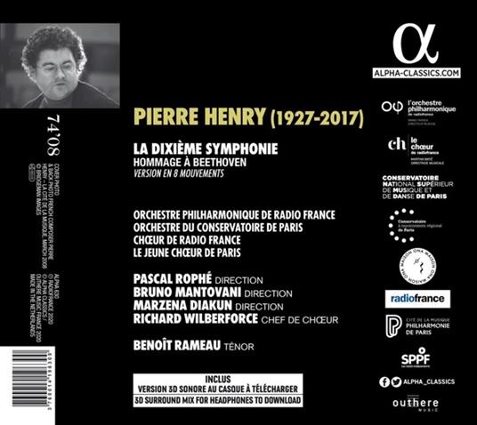 La decima sinfonia. Omaggio a Beethoven - CD Audio di Pierre Henry - 2