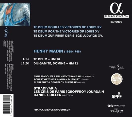 Te Deum per Le Vittorie di Lui - CD Audio di Henry Madin - 2