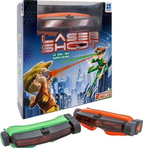Gioco da tavolo Laser Shoot - Duello laser con maschere e vite da perdere