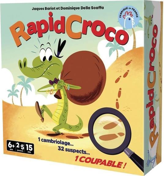 RapidCroco - Asmodee - Gioco di investigazione - 32 Sospetto 1 colpevole