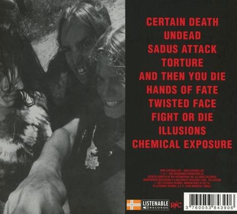 Chemical Exposure (Digipack Limited Edition) - CD Audio di Sadus - 2