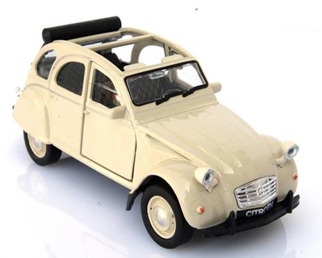 Citroen 2Cv Beige Aperta Modellino Metallo C Molla Richiamo. Cm 11 5X4 5X6 1. 32 Per Bambini