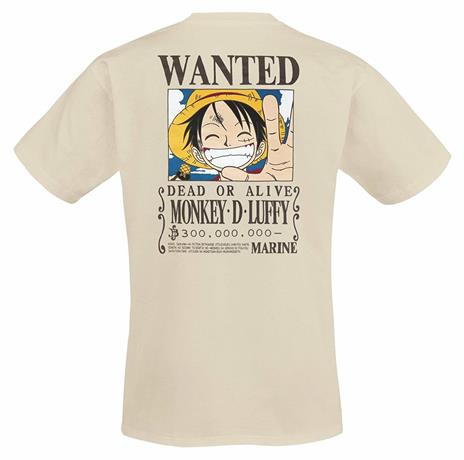 T-Shirt One Piece Wanted Rubber S - 2