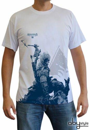 T-Shirt uomo Assassin's Creed III Connor à genoux