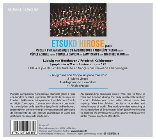 Beethoven Kalkbrenner - Symphonie - CD Audio di Ludwig van Beethoven,Etsuko Hirose - 2