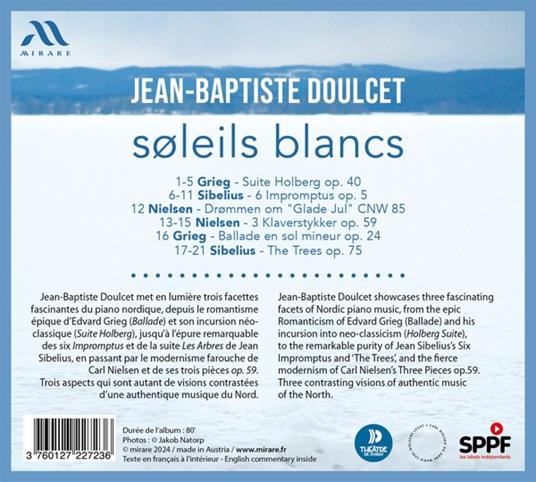 Soleils Blancs - CD Audio di Jean-Baptiste Doulcet - 2