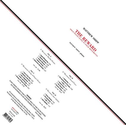 Reward. Solo Piano Suite in Four Movements - Vinile LP di Matthew Shipp