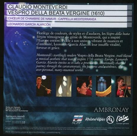 Vespro della Beata Vergine - CD Audio di Claudio Monteverdi - 2