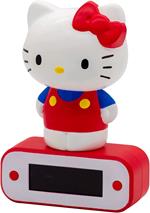 TEKNOFUN Hello Kitty - Sveglia con statuetta 3D, rosso