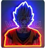 Dragon Ball Z Vegeta Neon Mural Lampada Teknofun