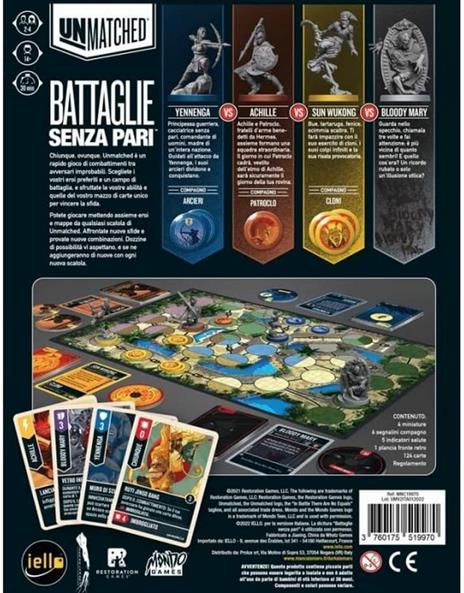 UNMATCHED - Battle Of Legends Vol.2. Base - ITA. Gioco da tavolo - 3