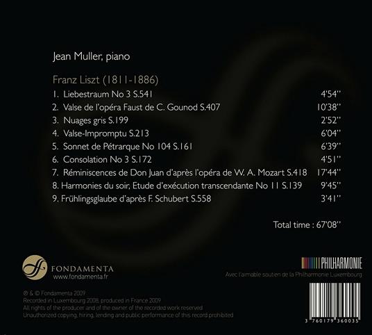 Liszt Recital - CD Audio di Jean Muller - 2