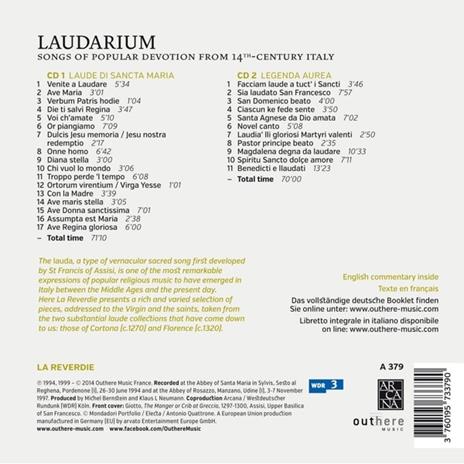 Laudarium - CD Audio di La Reverdie - 2